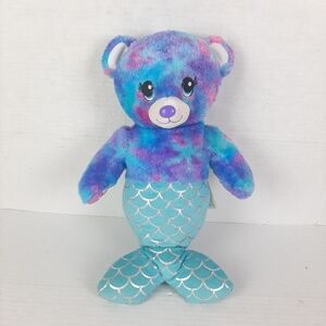 🛍Build a Bear Magical Mer-Bear Mermaid Plush 18” Blue Purple Stuffed Animal